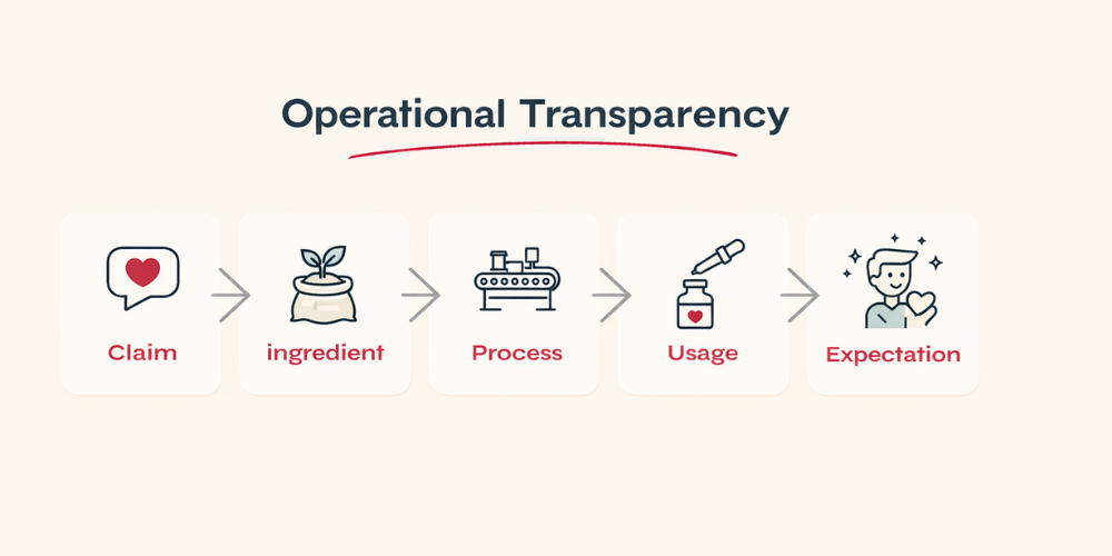 Wholesome Goods operational transparency model