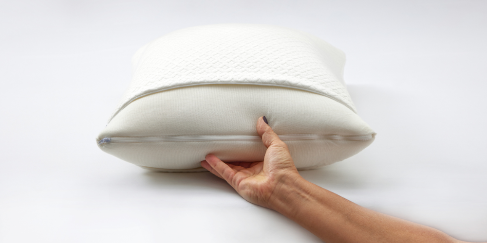 Cosy House Luxury Pillow; fully adjustable fill and with a zipper closure for easy care
