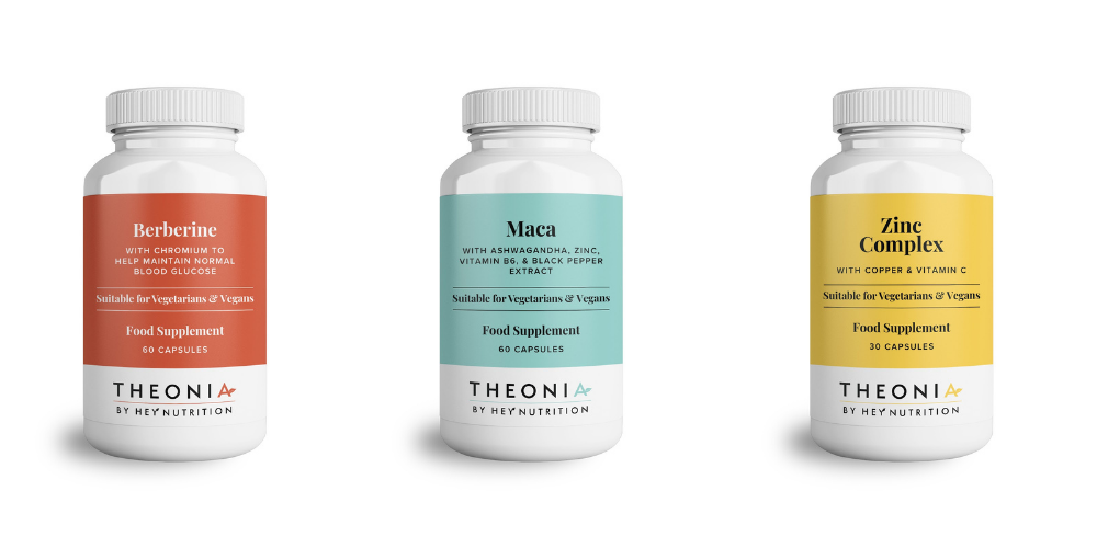 Theonia UK Berberine, Maca, and Zinc Complex supplements