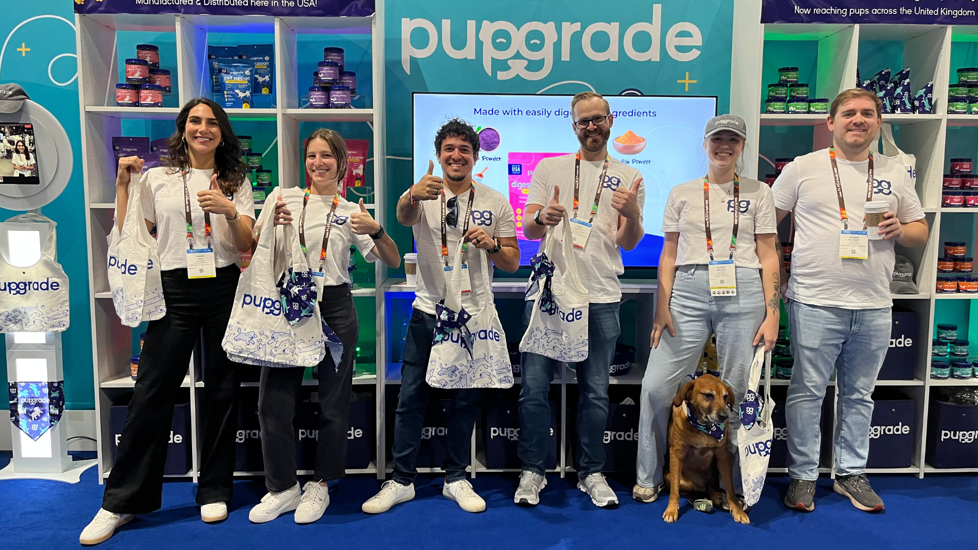 The PupGrade team at their Global Pet Expo Booth in 2025